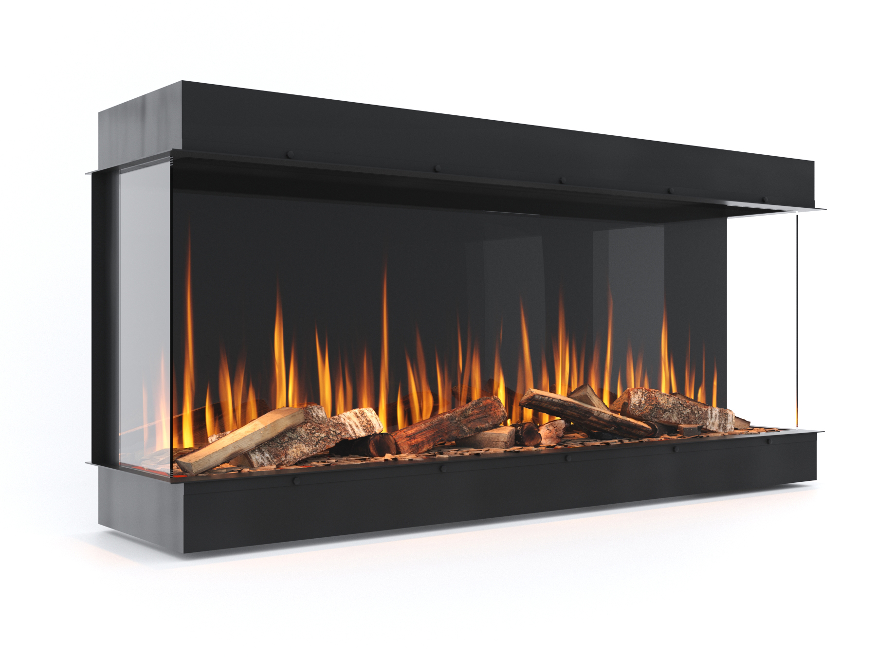 3d render impressie fireplace