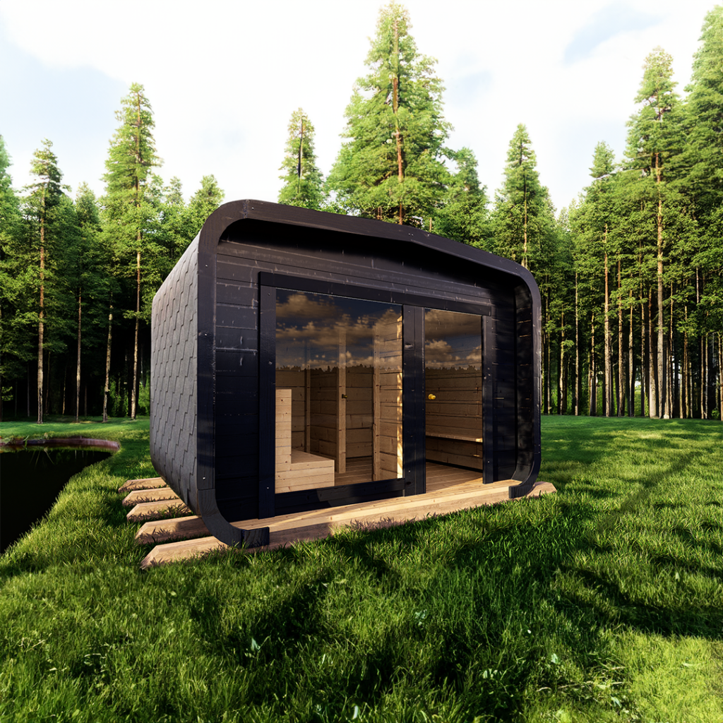 3d impressie sauna render