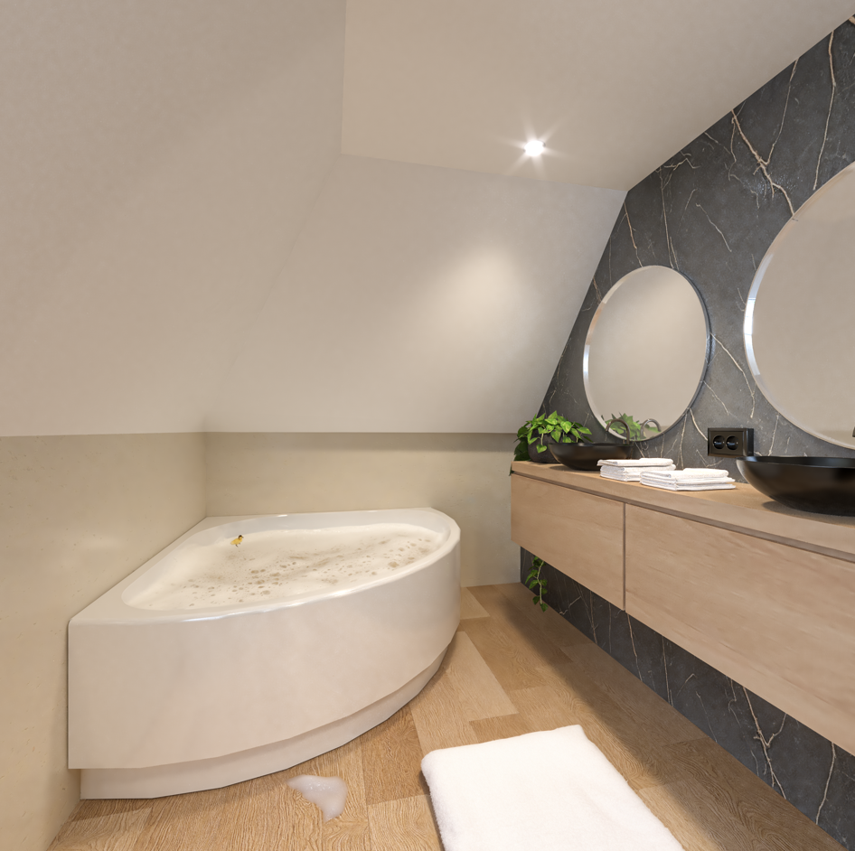 interieur badkamer render